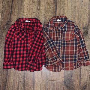 Cotton On Kids flannels LOT size 5